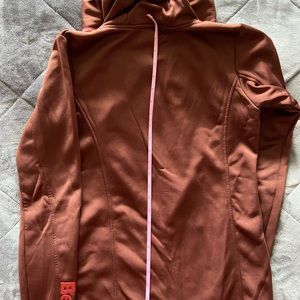 BENCH (authentic not C0stc0) dark burgundy/brown polar fleece full zip size S